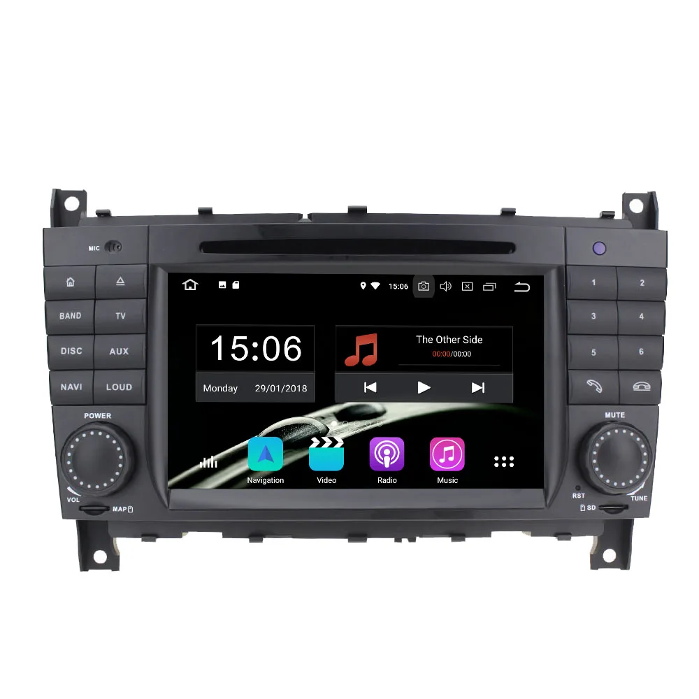 buy 6 Core 4GB RAM 64GB ROM Car Multimedia Auto Radio Android 9.0 2Din Autoradio For Mercedes Benz CLS Class W219 2004 2008 C C350