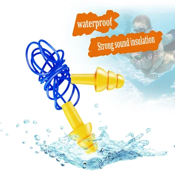 

Spiral Safe Soft Ear Plugs Sound Insulation Ear Protection Plugs Anti-noise NRR Sleeping Earplug for Travel Machine Noise