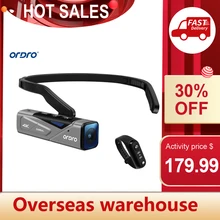CZ STOCK ORDRO EP7 Head Wearable 4K 60fps Video Camera Camcorder FPV Vlog Camera APP Control AF+2-Axis Gimbal Anti-shake