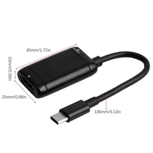 

Type C to HDMI-Compatible Adapter USB3.1 Splitter With Power Port Male To Female Converter For MHL Phone Tablet Cable Accessorie