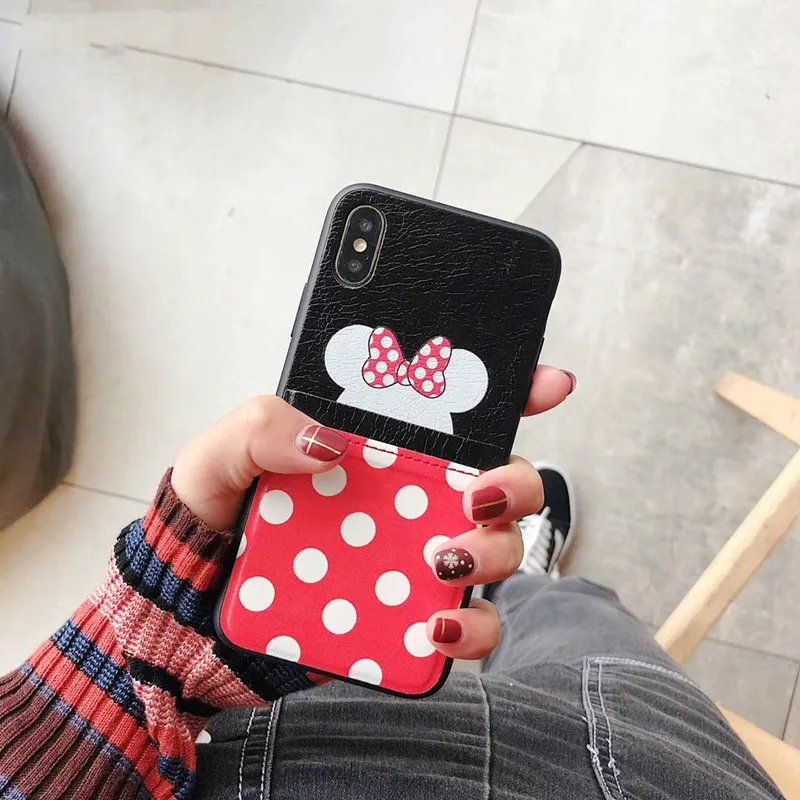  Cute Cartoon Classic Anime Couple Wallet Package Phone Case For iPhone 7 Case Xs MAX Xr X 8 6 6s pl - 4000066002444