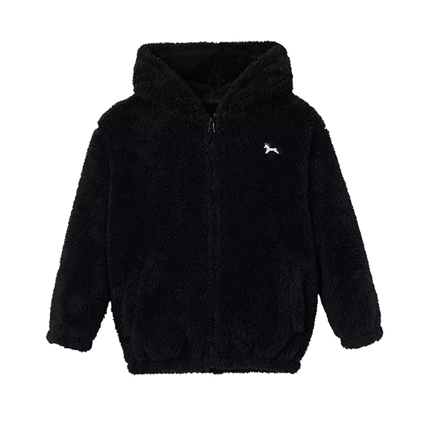Xiaomi Mijia детская Антистатическая флисовая куртка легкая теплая Модная симпатичная Антистатическая одежда Зимний подарок для дома - Цвет: Black 160