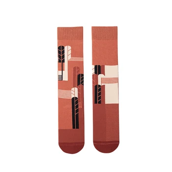 

Knee High Soft One Size Gift Fashion Autumn Winter Adult Asymmetrical Pattern Daily Women Socks Girls Sports Stockings Street