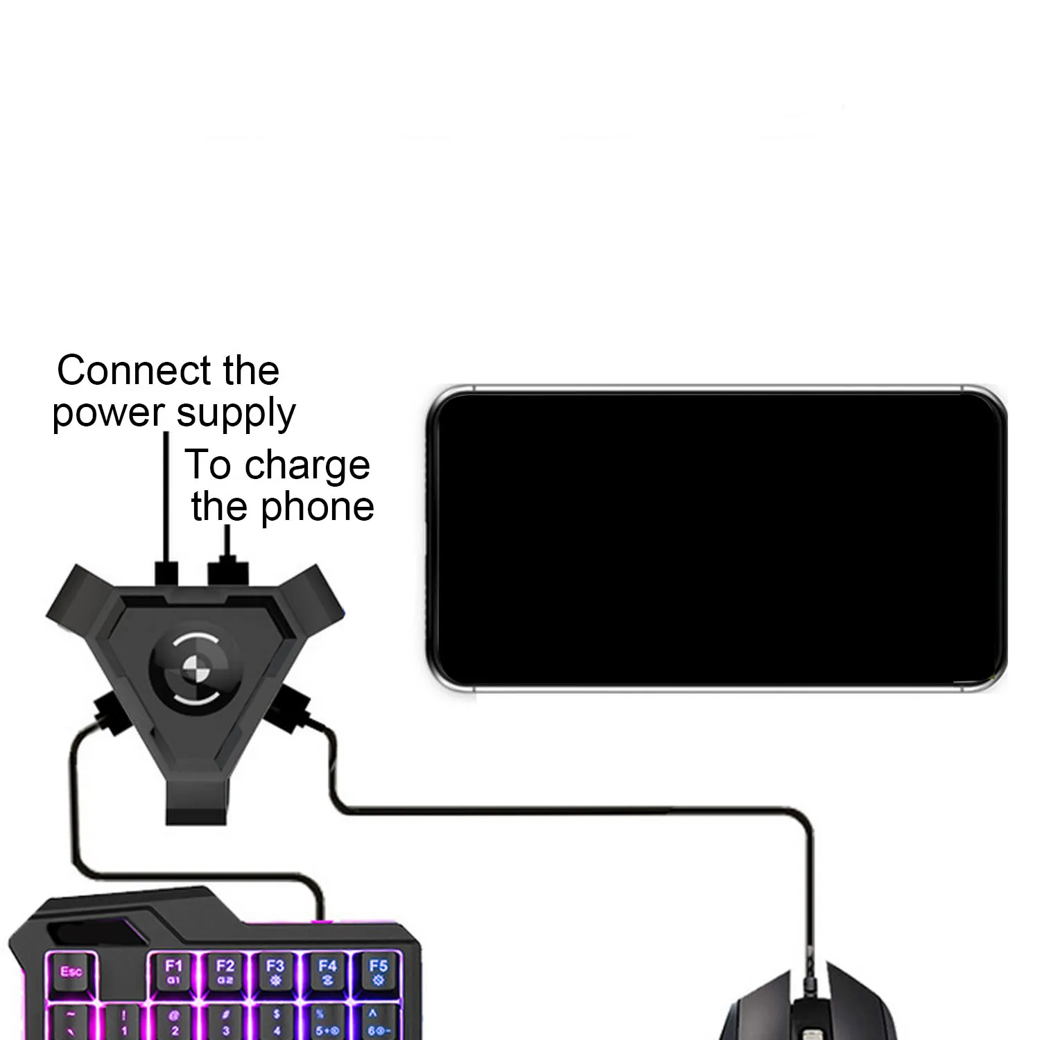 Беспроводная Bluetooth игровая клавиатура Elisona конвертер для мыши адаптер Android IOS