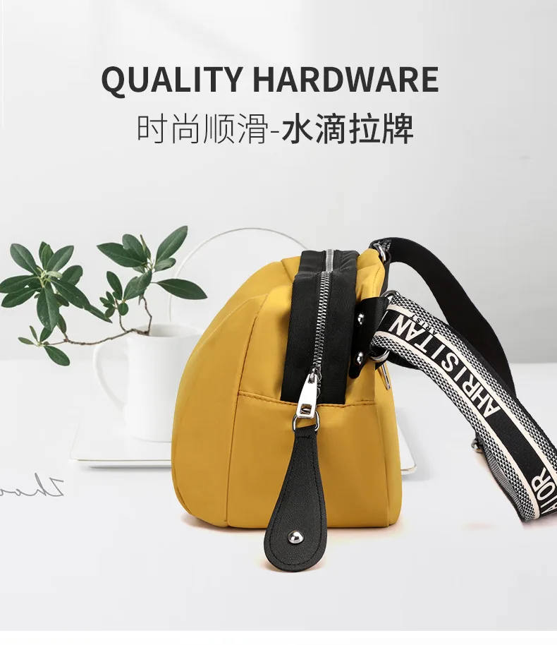 Women's New Trendy Color Shell Bag Nylon Cloth Bag Mommy Travel Bag Shoulder Messenger Bag Lady Shoulder Bag