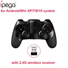 Ipega PG-9076 PG 9076 геймпад Bluetooth игровой контроллер с 2,4G беспроводной приемник Джойстик Android игровая консоль плеер для iOS