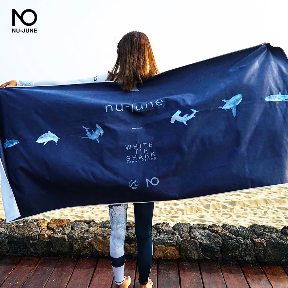 Nu-June Outdoor Microfiber Towel Camping Sport Swimming Beach Bath Towels Hand Face Body Antibacterial Hiking Travel Quick Dry