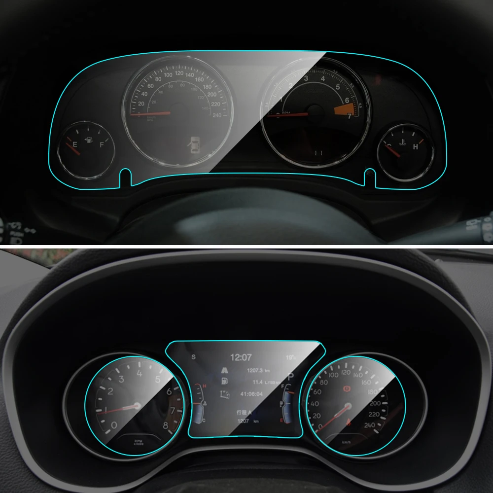 Car Instrument Panel Screen Protector For Jeep Compass 20102019