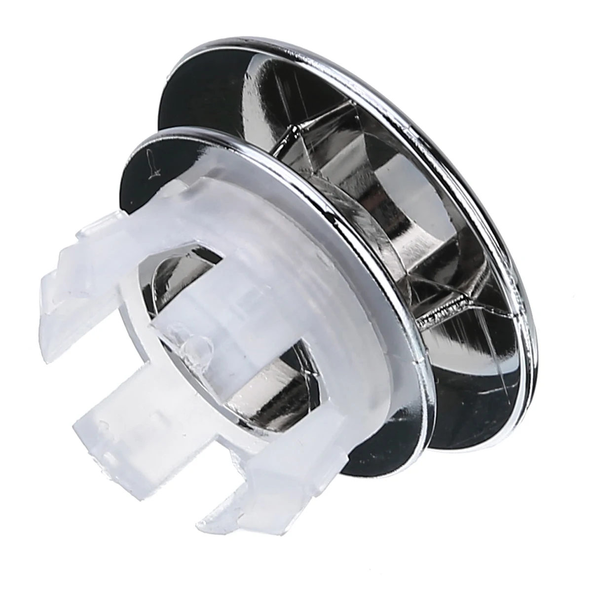 ABS Electroplating Round Overflow Cover Bathroom Basin Sink Plug Hole Overflow Ring Insert Replacement Hollow Ring Accessories