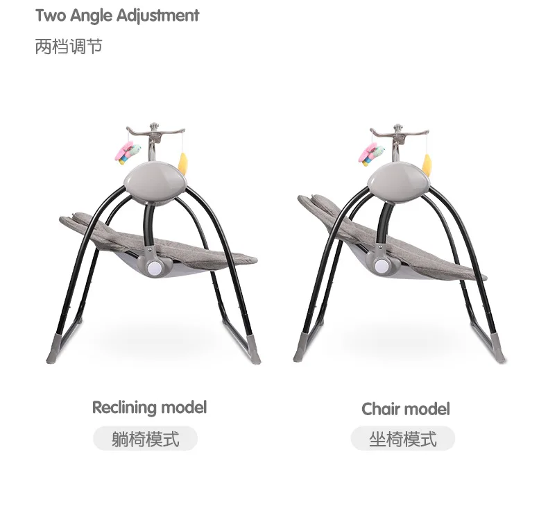 Интеллектуальное управление Новорожденный ребенок качалка детские спальные качели с подвесными игрушками электрическая колыбель 0-36 м