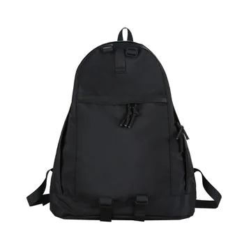 

Black Oxford Backpack Men School Backpack for Teenage Boys Large Capacity Solid Back Pack High School College Student Bagpack