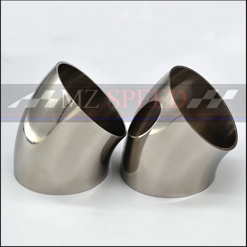1PCS car accessories Automobile exhaust pipe muffler turns into stainless steel elbow 45 degree Angle pipe to reduce diameter