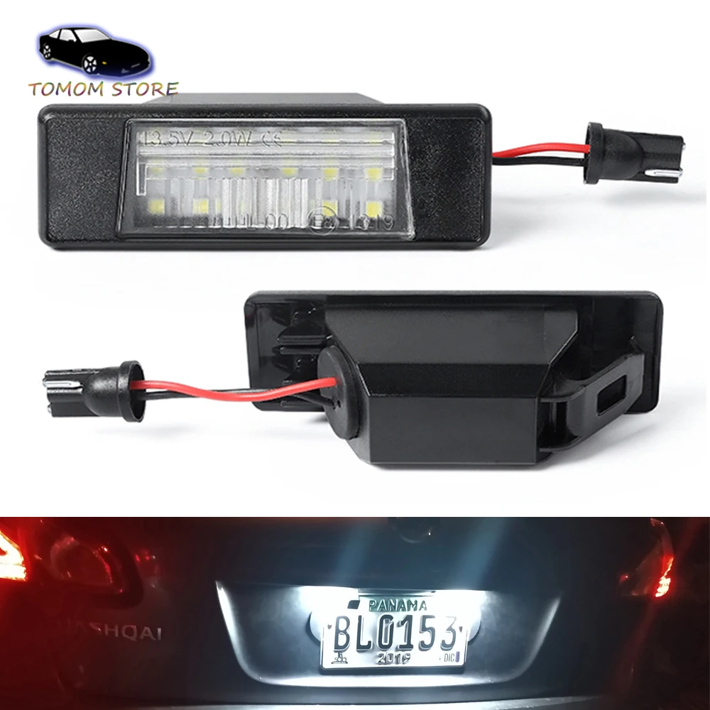 Hopstyling Car Led Rear Number Plate Light For Nissan Xtrail Primera