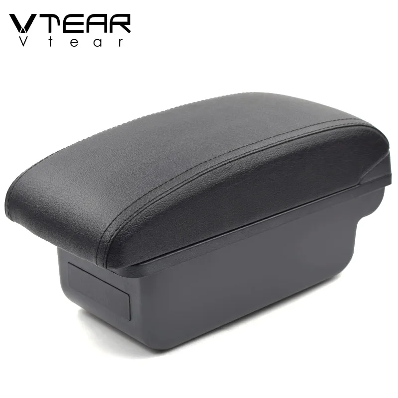 New black Vtear для Tata tiago автомобильный подлокотник кожаный подлокотник usb коробка для хранения аксессуары центральная консоль автомобильное украшение автомобиля-Стайлинг - Название цвета: New black
