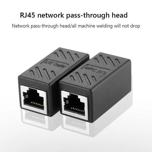 Adattatore Ethernet Cavo Rete Internet Estensore RJ45 Connettore