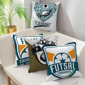 

Decorative Pillowcases Football Soccer Club Sports Team Pattern Throw Pillows for Living Room Bedroom Sofa Chair Cushion Cover