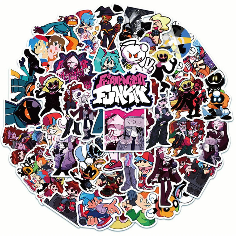 

10/30/50PCS Friday Night Funkin Game Graffiti Waterproof Sticker Suitcase Notebook Refrigerator SkateboardStationeryBoxWholesale