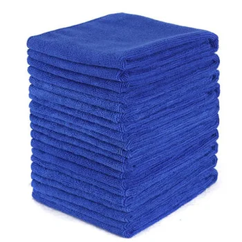 

Polish Cloth Detailing Microfiber 30*30cm Blue Home Set Kit Water Absorbent Clean Wash Rinse Towels 50pcs