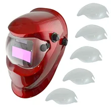 Ensemble de lentilles et clips pour écran de soudage, 3 pièces, PC Transparent, masque de soudage au caméléon, éléments assombris, casque de soudage