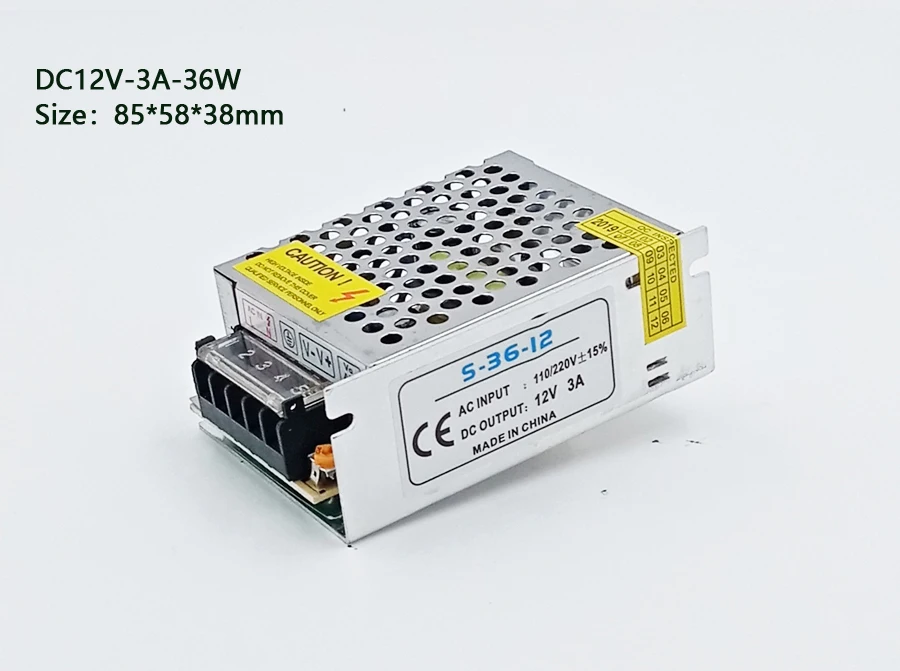 Description Picture 6 of itemAC DC 3V 9V 15V 18V Power Supply 5V 12V 24V 36V 48V 1A 2A 3A 5A 6A 8A 10A - 60A Transformer 220V To 12V 24V 5V Power Supply SMPS