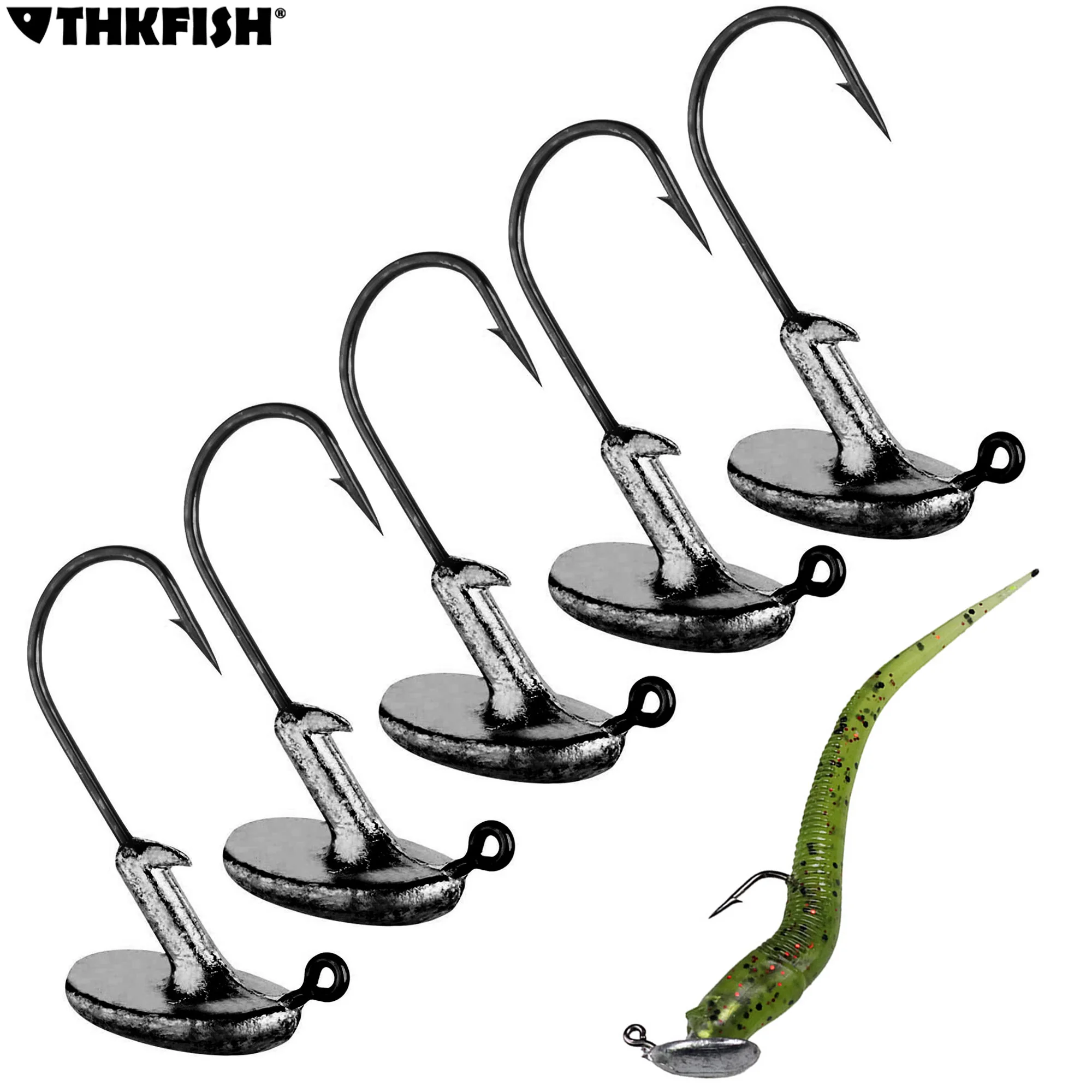 Jig-Head Tackle Tumbler Fishing-Hook Anti-Hanging-Grass Soft-Lure Jump 10g 5g 14g 7g