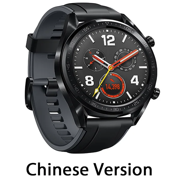 Huawei Watch GT Смарт часы Поддержка gps NFC 14 дней Срок службы батареи 5 атм водонепроницаемый телефонный Звонок трекер сердечного ритма для Android iOS - Цвет: Sports Black