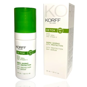 

KORFF DETOX SIERO GIORNO CITY PROTECTION SPF40 PROTEGGE DA RADIAZIONI SOLARI