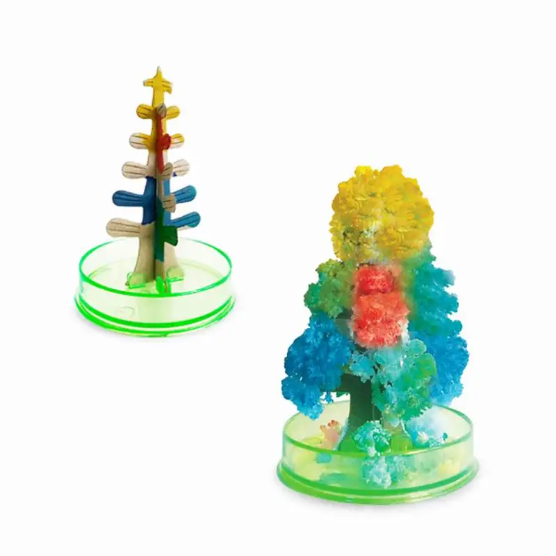 

2020 9x6cm Multicolor Magical Growing Paper Trees Toy Magic Grow Christmas Tree Funny Education Kids Science Baby Toys Novelties