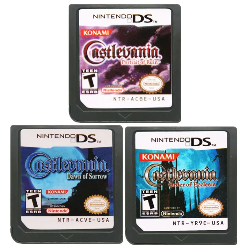 Castlevania орден церкнезии и рассвет печали портрет разорванных Конами США для DS/3DS/2DS