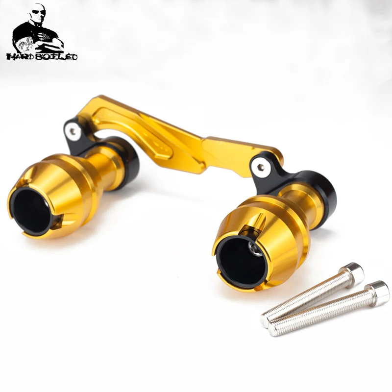 Modified moto nmax xmax nvx rear crash slider guard axle muffler pipe frame sliders falling protection For xmax300 pcx150 forza (1)