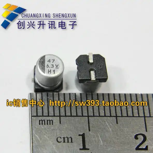 6 3 V 47 мкФ/6 мкФ SMD Алюминиевый Электролитический конденсаторы|Соединители| |