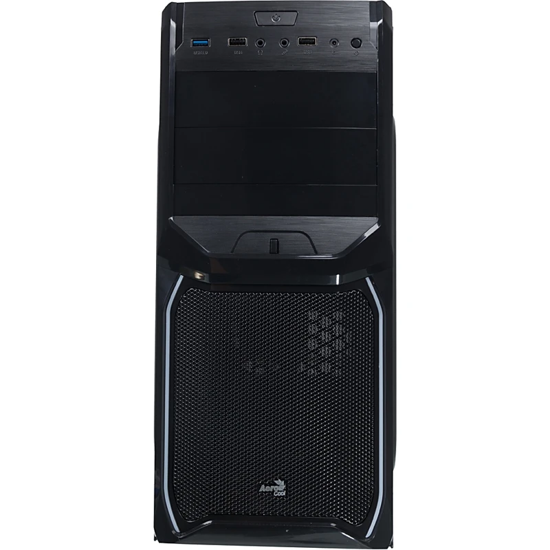 Корпус Aerocool V3X RGB черный без БП ATX 1x92mm 2xUSB2.0 1xUSB3.0 audio