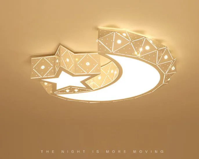 

Carton Modern Chandelier Children Bedroom Lustres hanging lamp Kid Decorative LED Light Star Moon Suck Roof ceiling lamp