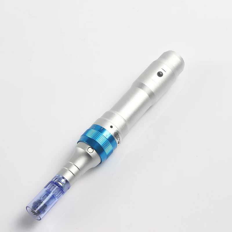 Koop 1 Set Elektrische Derma Roller Dr Pen A6 Oplaadbare Auto Micro Naald Draadloze Microneedling Machine Derma Stempel Therapie Mts