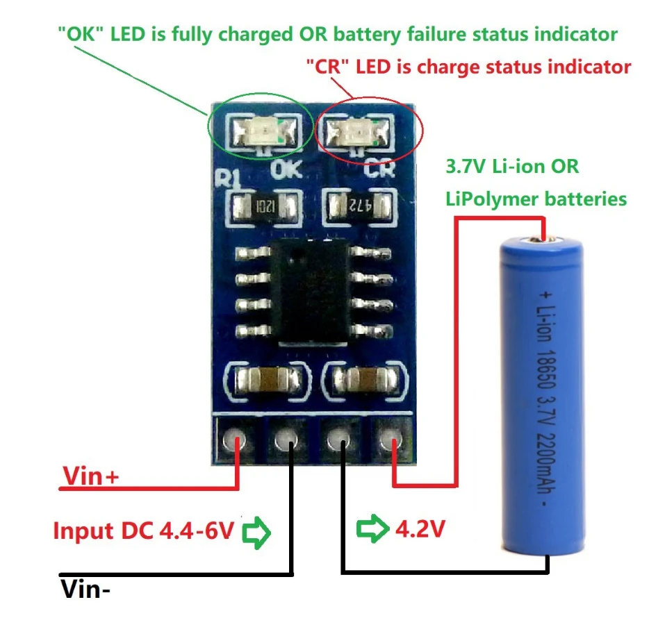 4.2v 1a 18650 Lipo Li-ion Lithium Battery Charger Module Mppt Solar Controller Sd05crma Solar Panel Battery Charging - Solar Panel AliExpress