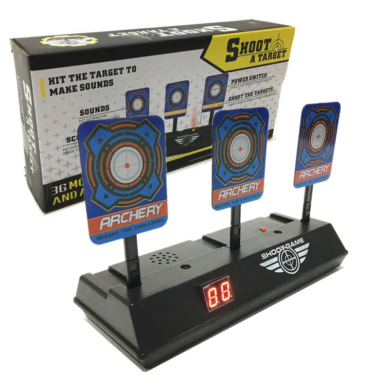 

Shooting Target Scoring Shooting Game High Precision Scoring Auto Reset Electric Gun Paintball Accessories for Nerf Toys