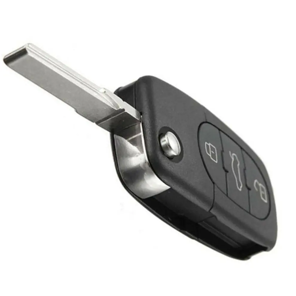3 Button Remote Key Fob Shell Case Blade Haa Fit For Audi A2 A3 A4 A6 A8 Tt Folding Key Case Key Protector
