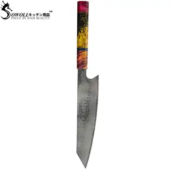 

SOWOLL Damascus Knife Vg10 Damascus Steel Knife 8-Inch Cooking Knife Kitchen Knife Chef Knife Suitable Kitchen Cooking Cutting