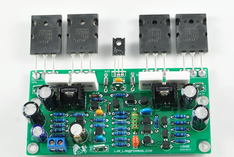 Amplificadora de Áudio Placa de Amplificador 350w com Canal Placa Duplo Estéreo A1944 C5200 2 Peças L20 se 4ohm - Image 3