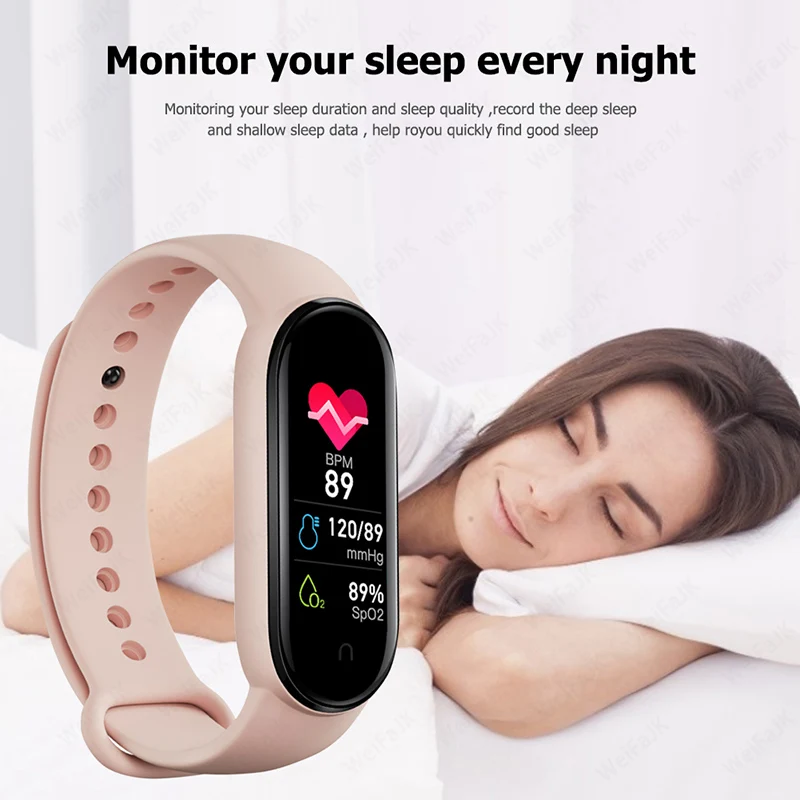 2021 Global Version M6 Band Smart Watch Men Women Smartwatch Fitness Sport Bracelet For Apple Huawei Xiaomi Mi Smartband Watches