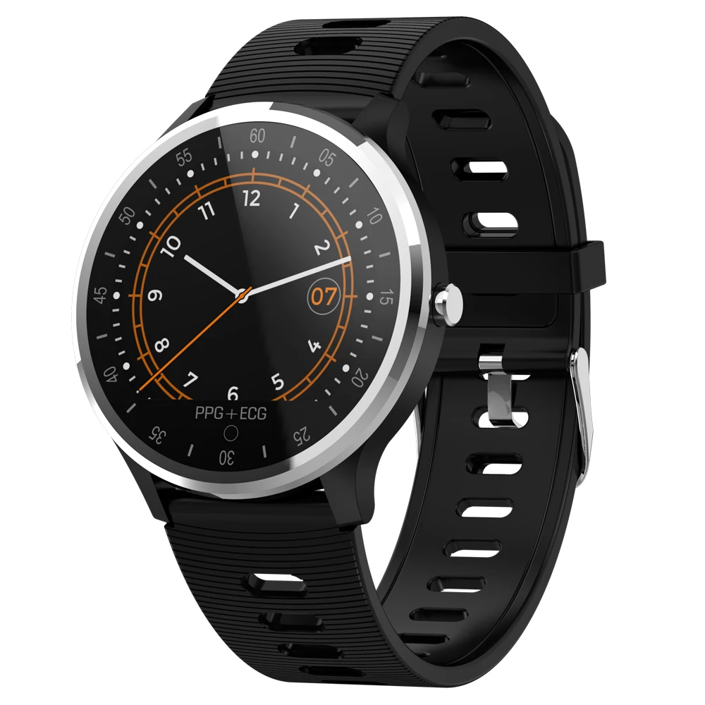 Ips ракетка экран Смарт часы ЭКГ PPG монитор сердечного ритма кровяного давления напоминание информация толчок IP67 Водонепроницаемый Шагомер