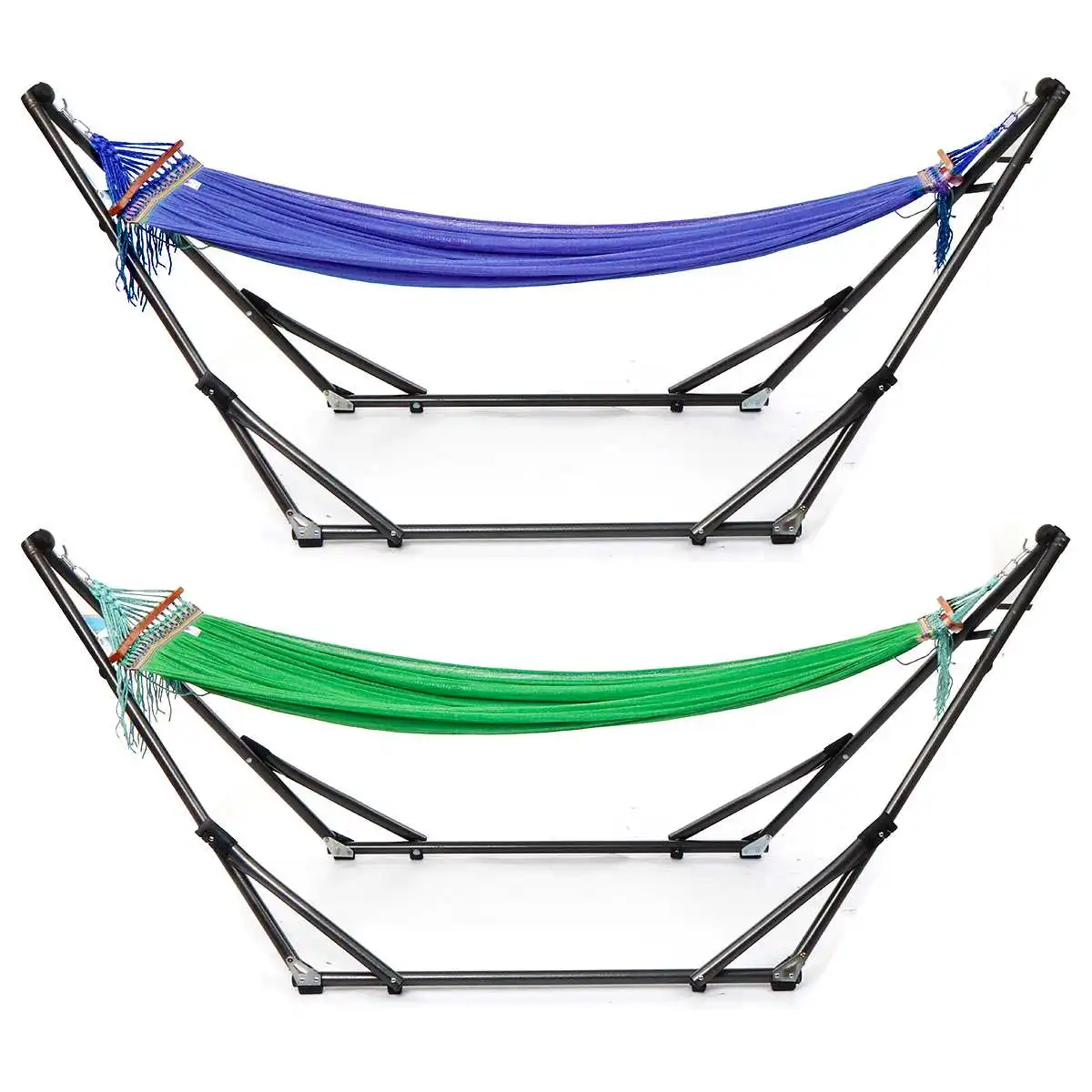 Folding Hammock Stand Bag Set 250KG Portable Steel Pipe Sleeping Swing Garden Outdoor Furniture Hunting Camping Accessories Kit Folding Hammock Stand Bag Set 250KG Portable Steel Pipe Sleeping Swing Garden Outdoor Furniture Hunting Camping Accessories Kit