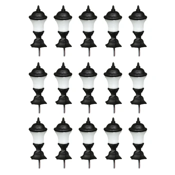 

1:100 Garden Lawn Lamp Model LED Street Light for DIY Sand Table Landscape Dollhouse 3V Simulation Toy White Light