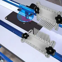 

Extended Feather Loc Board Set Multi-purpose Woodworking Engraving Machine Double Featherboards Miter Gauge Slot DIY Tool