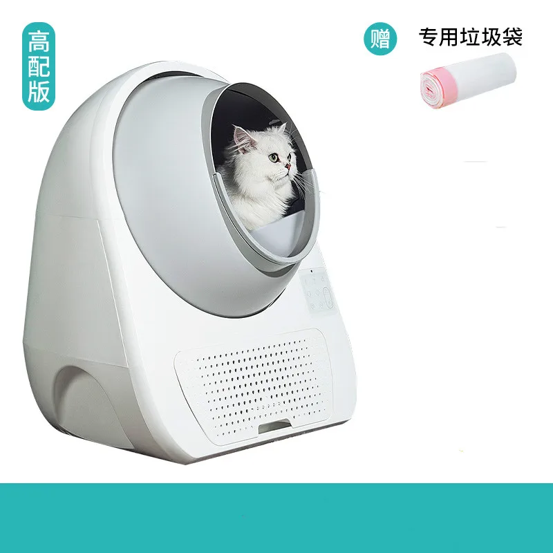 Luxury Extra Large Cat Litter Box Automatic Fully Closed Cat Litter Box Furniture Caixa De Areia Para Gato Toilet for Cat OO50MS