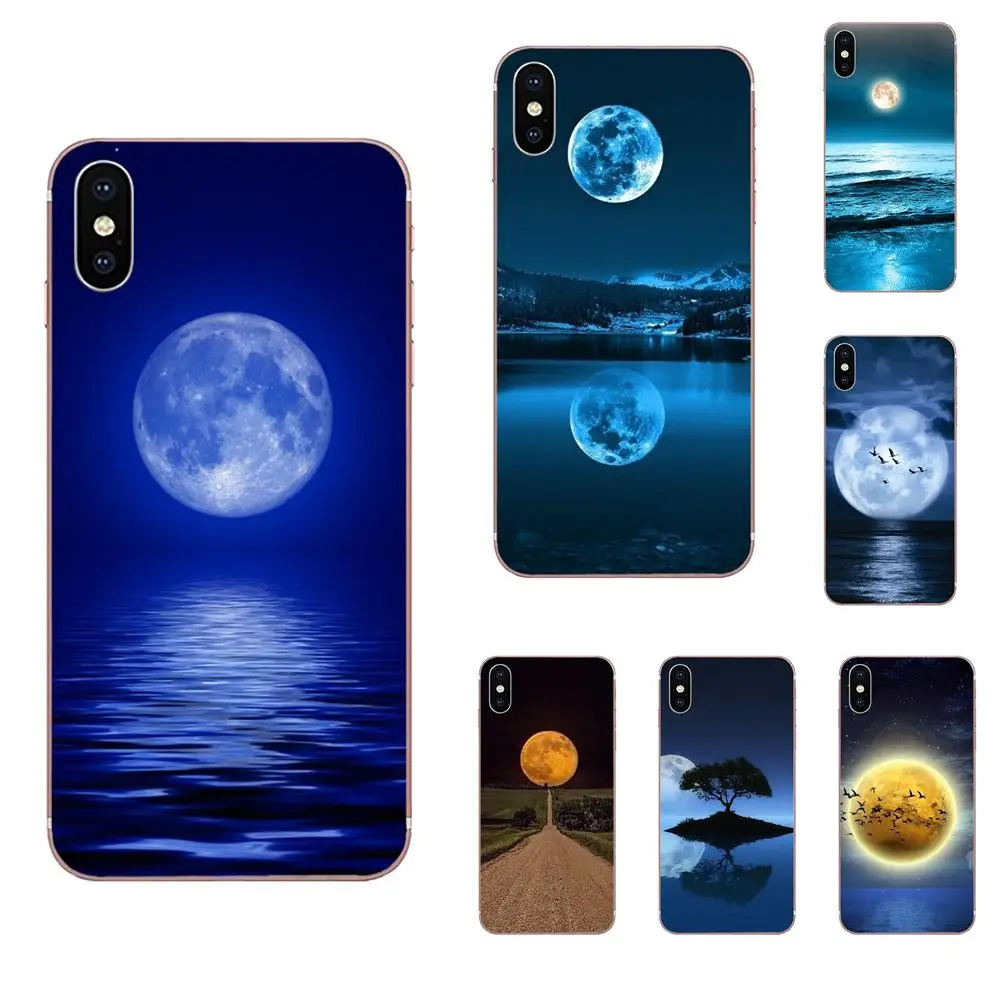Лунный свет отражение морской ночи закат для Huawei Honor 4C 5A 5C 5X 6 6A 6X 7 7A 7C 7X 8 8C 8S 9 10 10i 20