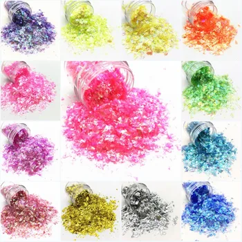 

Glitter Sequins Irregular Shell Paper Nail Flakies Paillette Glitter Sequin for Crystal Mud Making Wedding Party Accessories 20g