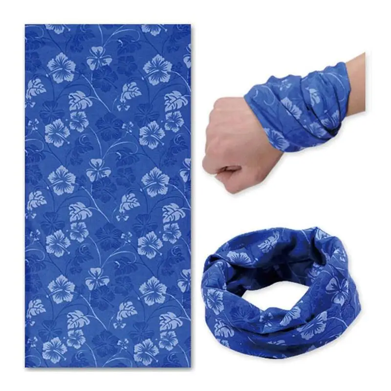 Открытый бесшовный широкий платок многофункциональная спортивная повязка на голову шарф влагостойкий ремень Быстросохнущий квадратный ободок - Цвет: D