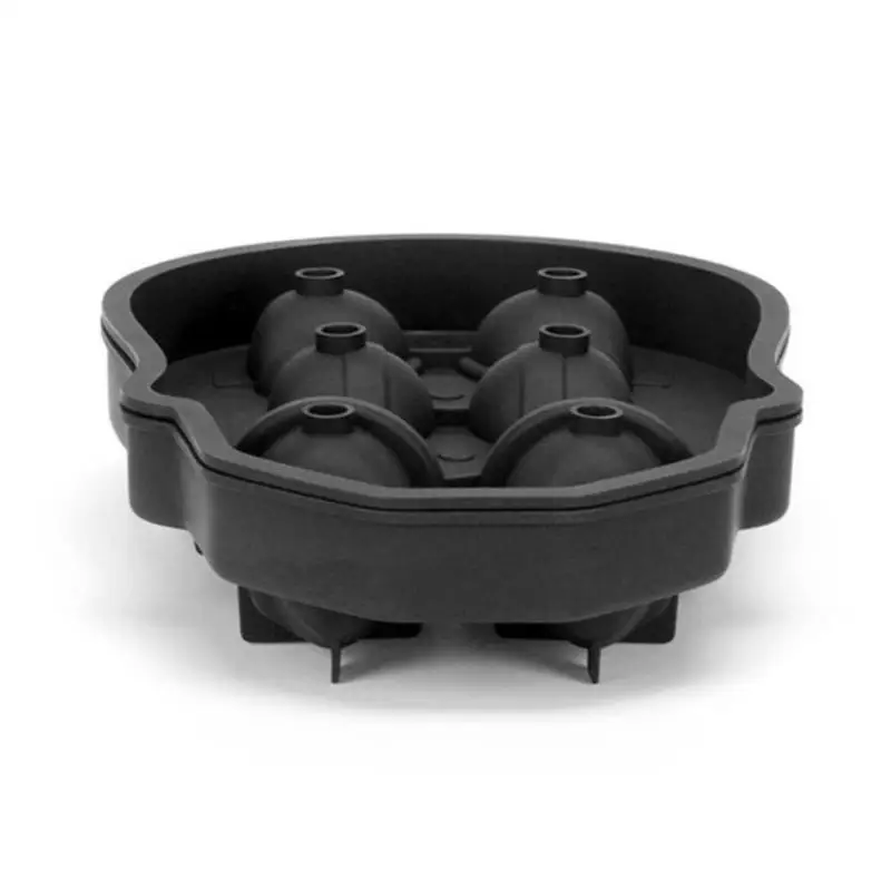 1 шт. 3D Череп силиконовый лоток с формой для кубиков льда 6-Полость бар DIY пресс-форма льда