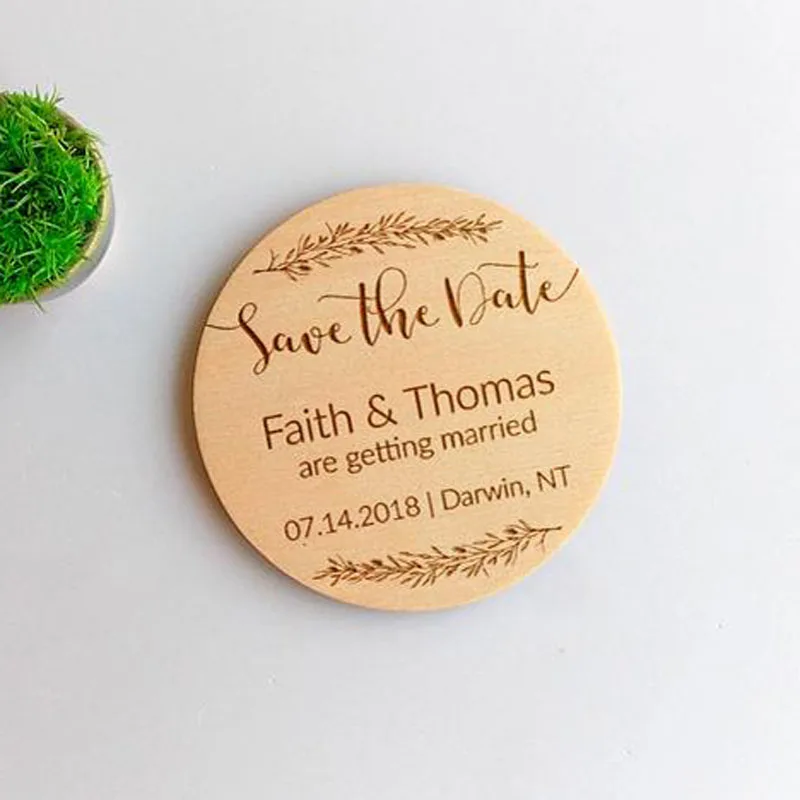 

Engraved wedding magnets, rustic save the dates Save the date magnets, wooden save the date magnets,wedding favors